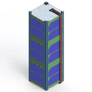 CAD drawing of Alsat Nano. Credit: Surrey Space Centre.