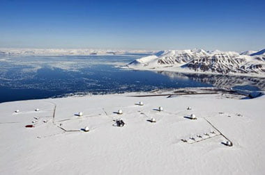 Svalbard ground station (Credit Kongsberg Satellite Services AS)