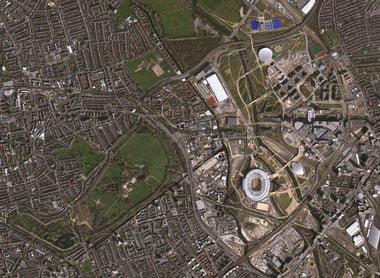 Satellite image of London