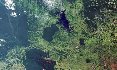 Brazil’s Amazon basin, part of the Forests 2020 project from IPP Call 1. Credit: ESA.