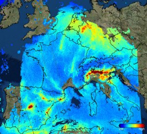 UKSA Sentinel-5 air pollution image