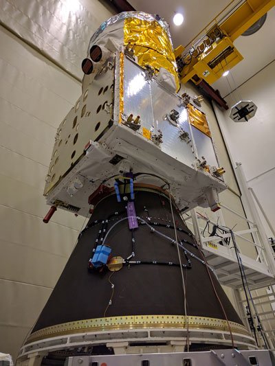 Airbus-built Aeolus wind sensor satellite