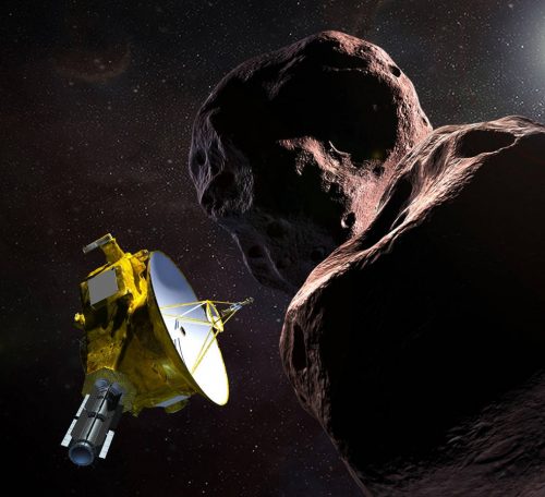New Horizons Probe visualisation passing Ultima Thule