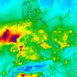Nitrogen dioxide over Europe