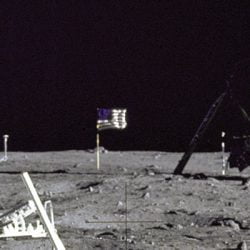 Buzz Aldrin on the moon