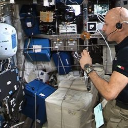 Cimon on the ISS (copyright NASA / ESA)