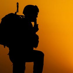 Soldier Silhouette (Intelsat)