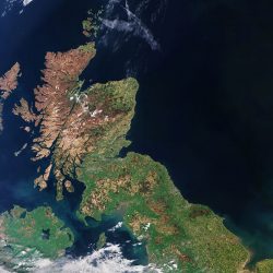 United Kingdom satellite image