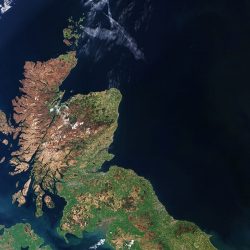 Scotland satellite image (ESA)