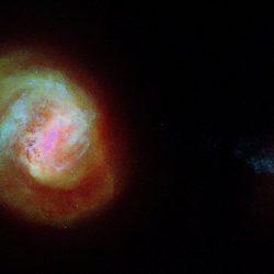 A diagram of the two most important companion galaxies to the Milky Way