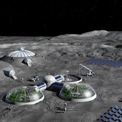 Moon Base concept (copyright ESA)