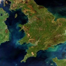 United Kingdom satellite image