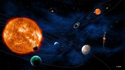 PLATO Searching for exoplanetary systems (credit ESA C Carreau)