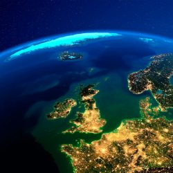 United Kingdom view from space