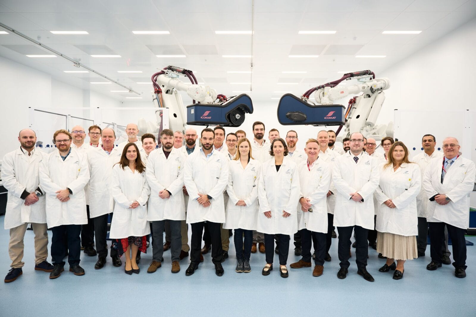 iCOMAT team in automated production facility