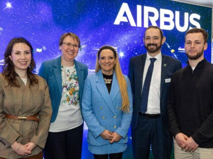 Amanda Martin MP with Airbus and Solent Growth Partnership